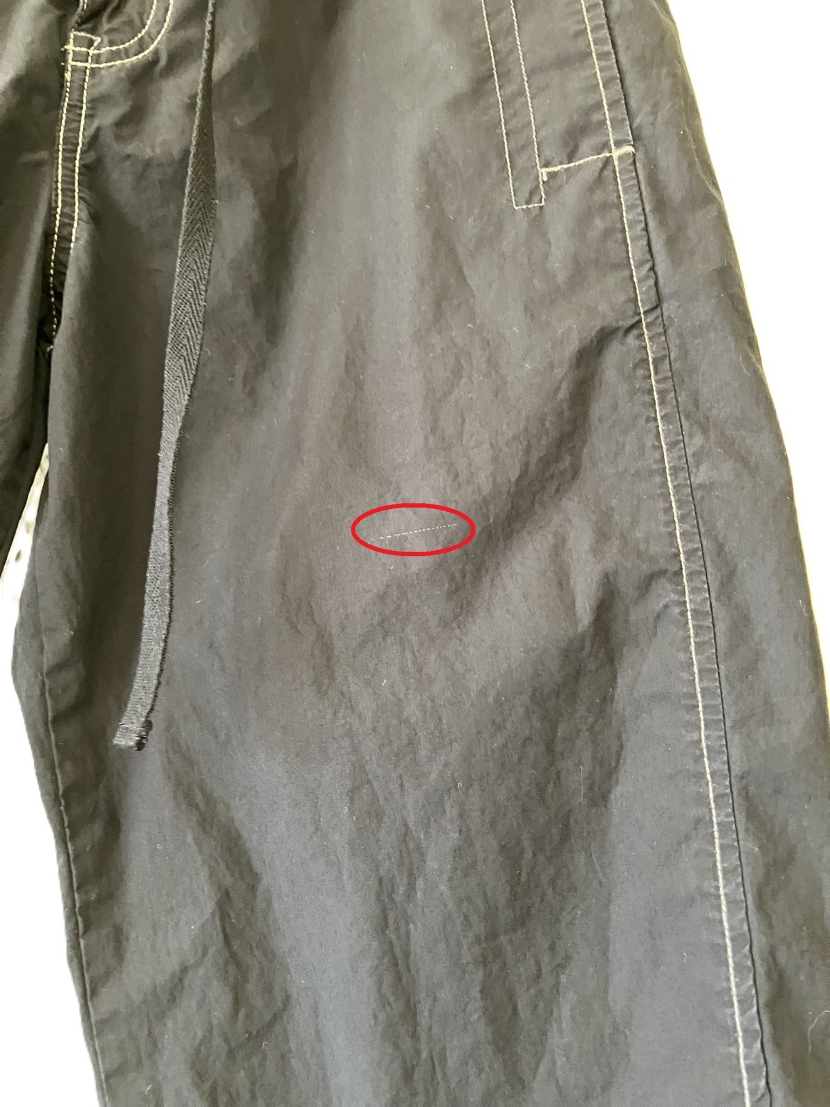 UNIONBAY Black Cargo Capris Contrast Stitching Size 7