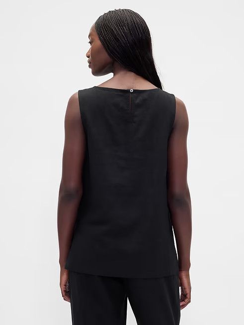 NWT GAP Linen-Blend Shell Tank Top