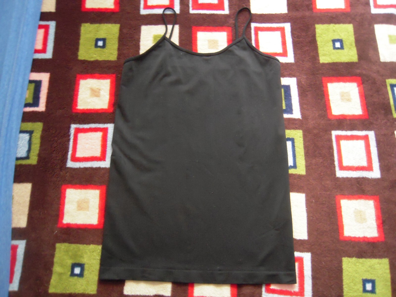 NWOT ACTIVE BLACK 92% NYLON/8% SPANDEX TANK/CAMISOLE SIZE 1 XL/2XL 36″ CHEST