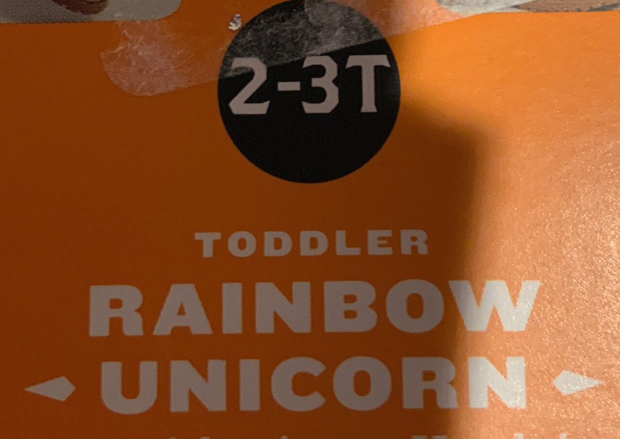 🌍 Hyde And EEK.Rainbow Unicorn,Size 2-3 T, As Shown
