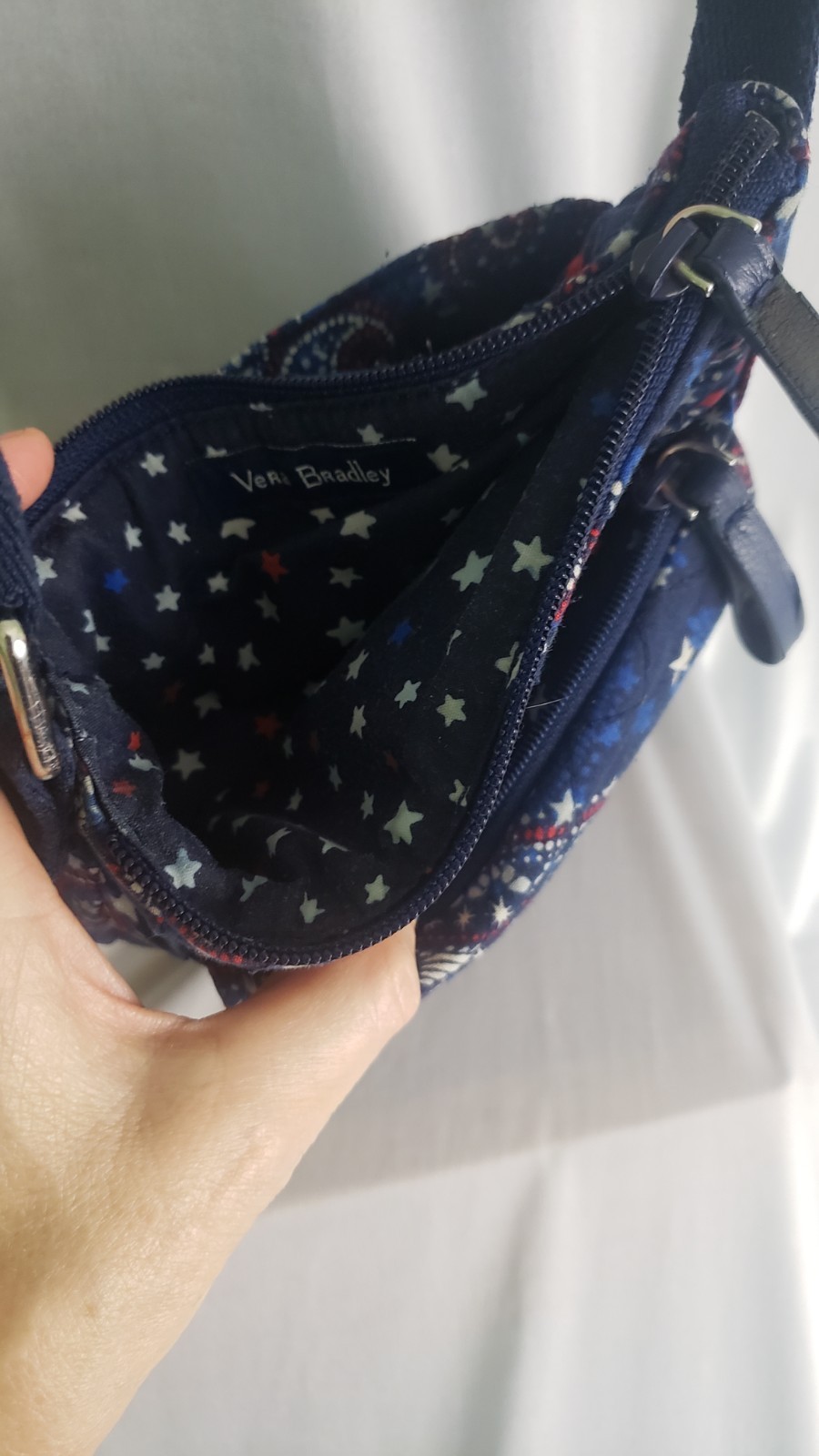 Vera Bradley Cross Body Adj Strap Multiple Pockets With Card Holders