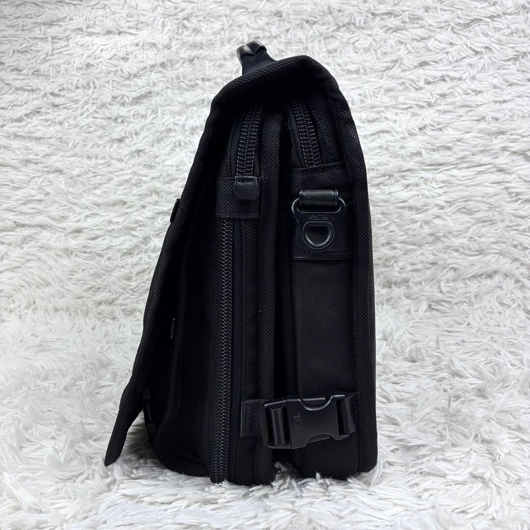 TUMI Alpha T Pass 2Way Business Bag Messenger Briefcase Black Auth