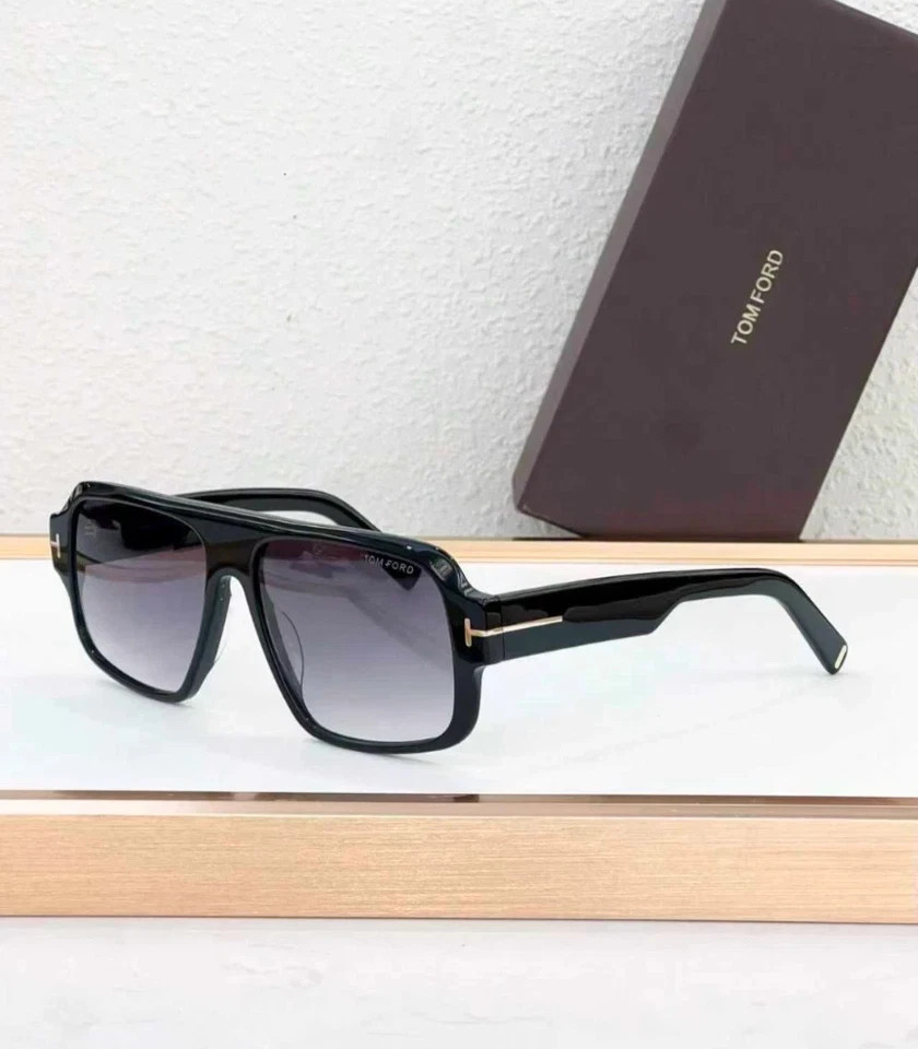Tom Ford Turner Sunglasses FT1101 Black/Gray 58-15-140mm With Case New