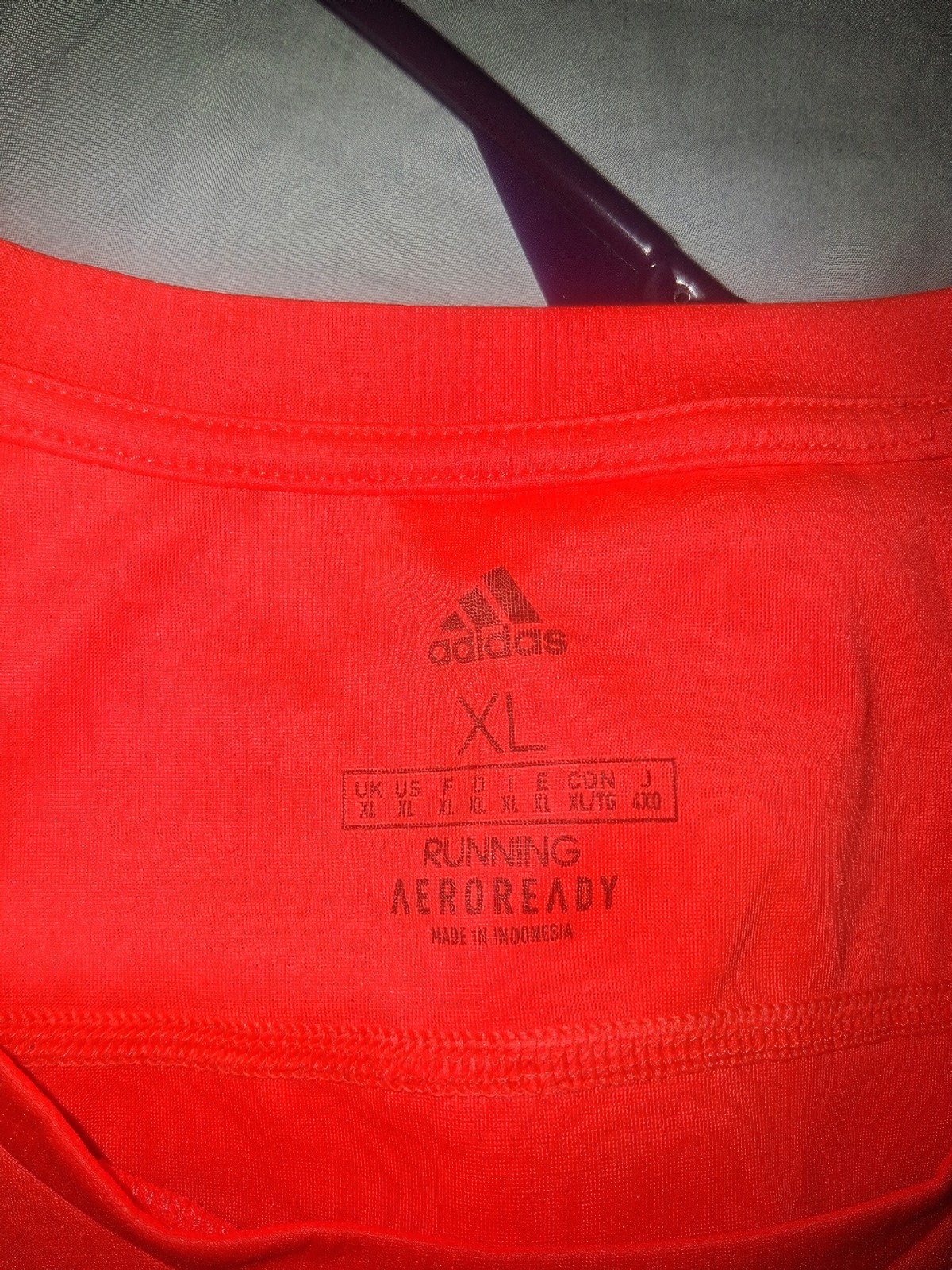 Adidas Men’s Run It 3-Stripes PB Running T-Shirt (Signal Coral / Orange)