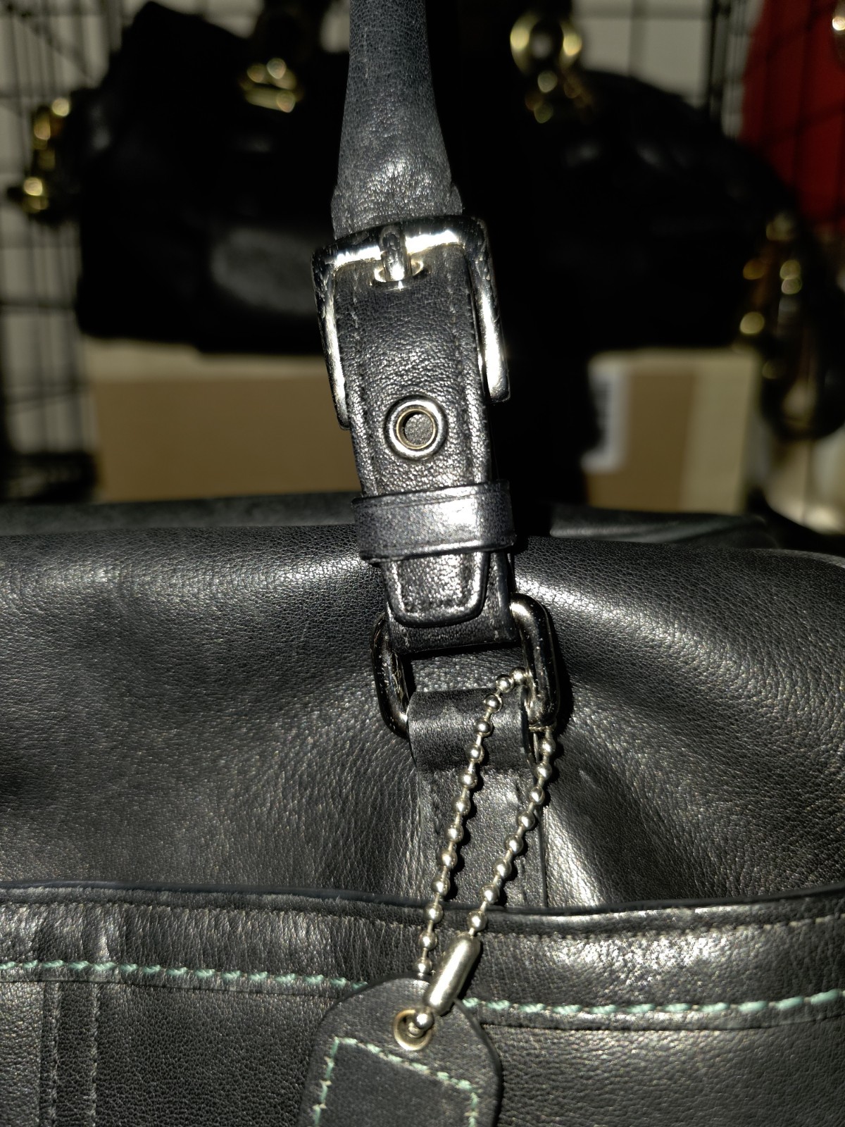 Coach Hamptons Leather Satchel 8A69
