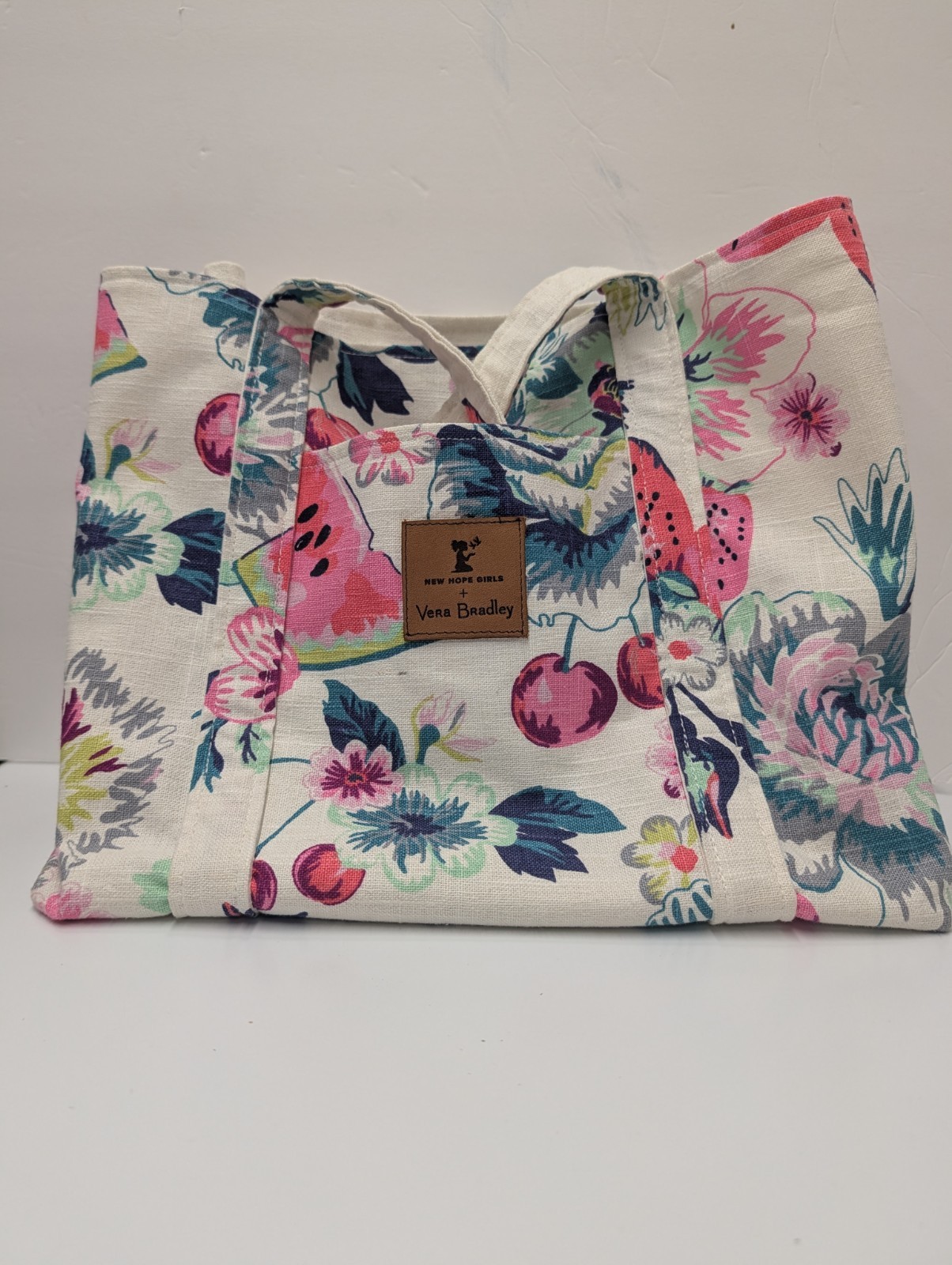 Vera Bradley Rosy Garden Picnic New Hope Girls Tote Bag Floral tote rare! NWT