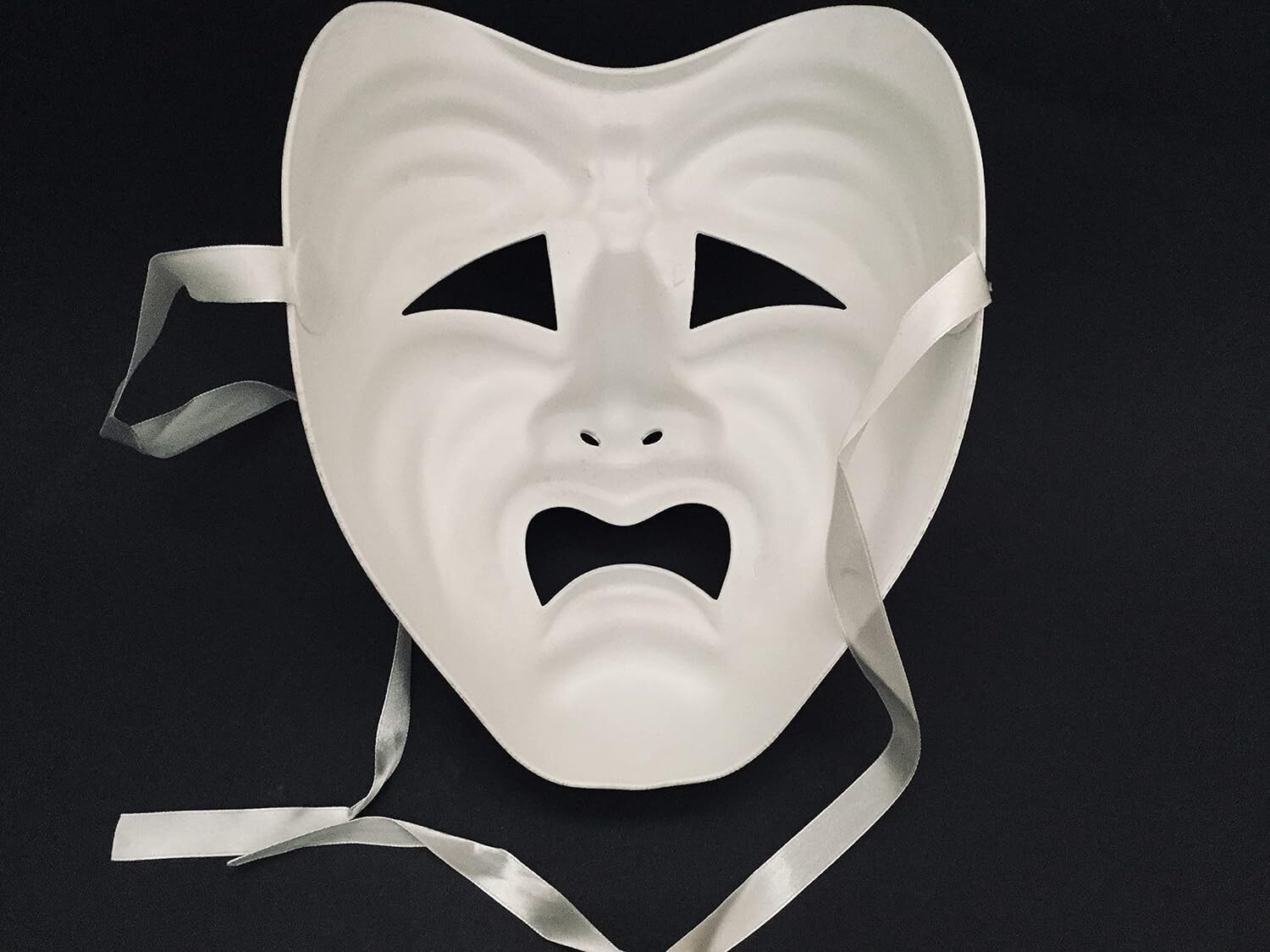 Blank DIY Masquerade Comedy Tragedy Mask Unisex Adult Performance Play Halloween