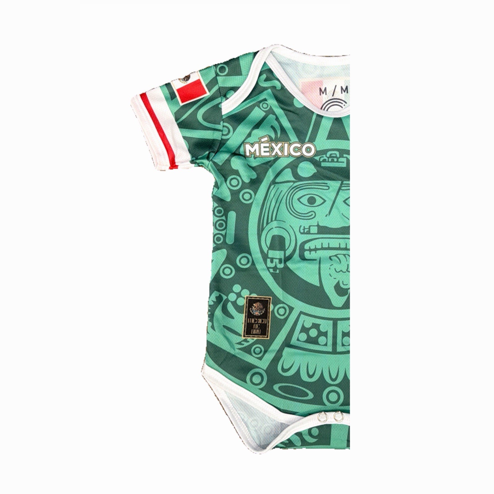 Mexico Calendario Azteca soccer jersey Baby Unisex Green color