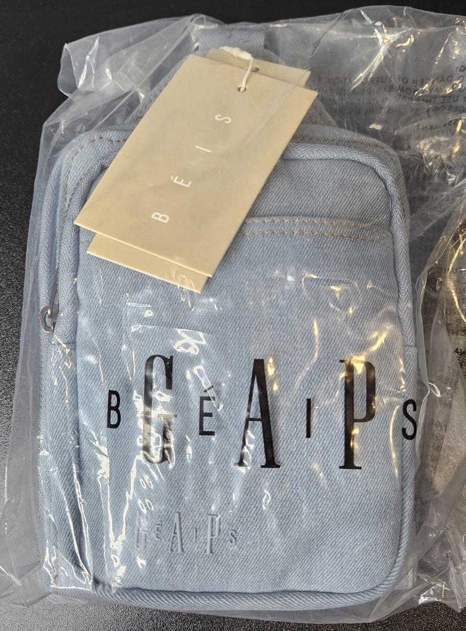 Beis X Gap The Sport Sling Bag Denim Blue NWT Limited Edition