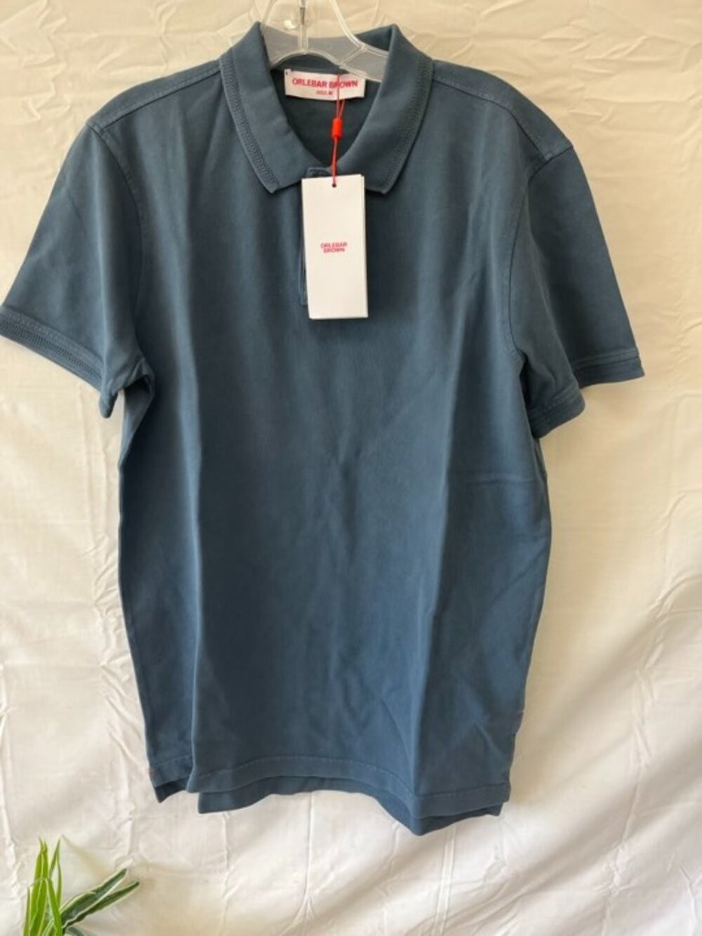NWT Orlebar Brown Jarrett GD Men’s Luxury Polo Shirt Blue Size L