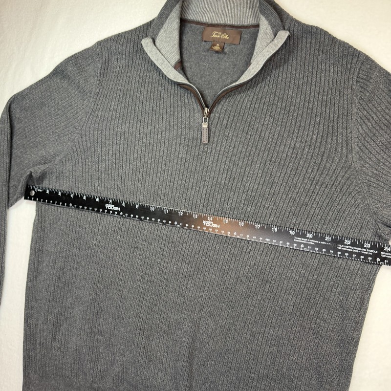Tasso Elba 100% Cotton Pullover Knit Sweater Mens Size XL Blue Crewneck