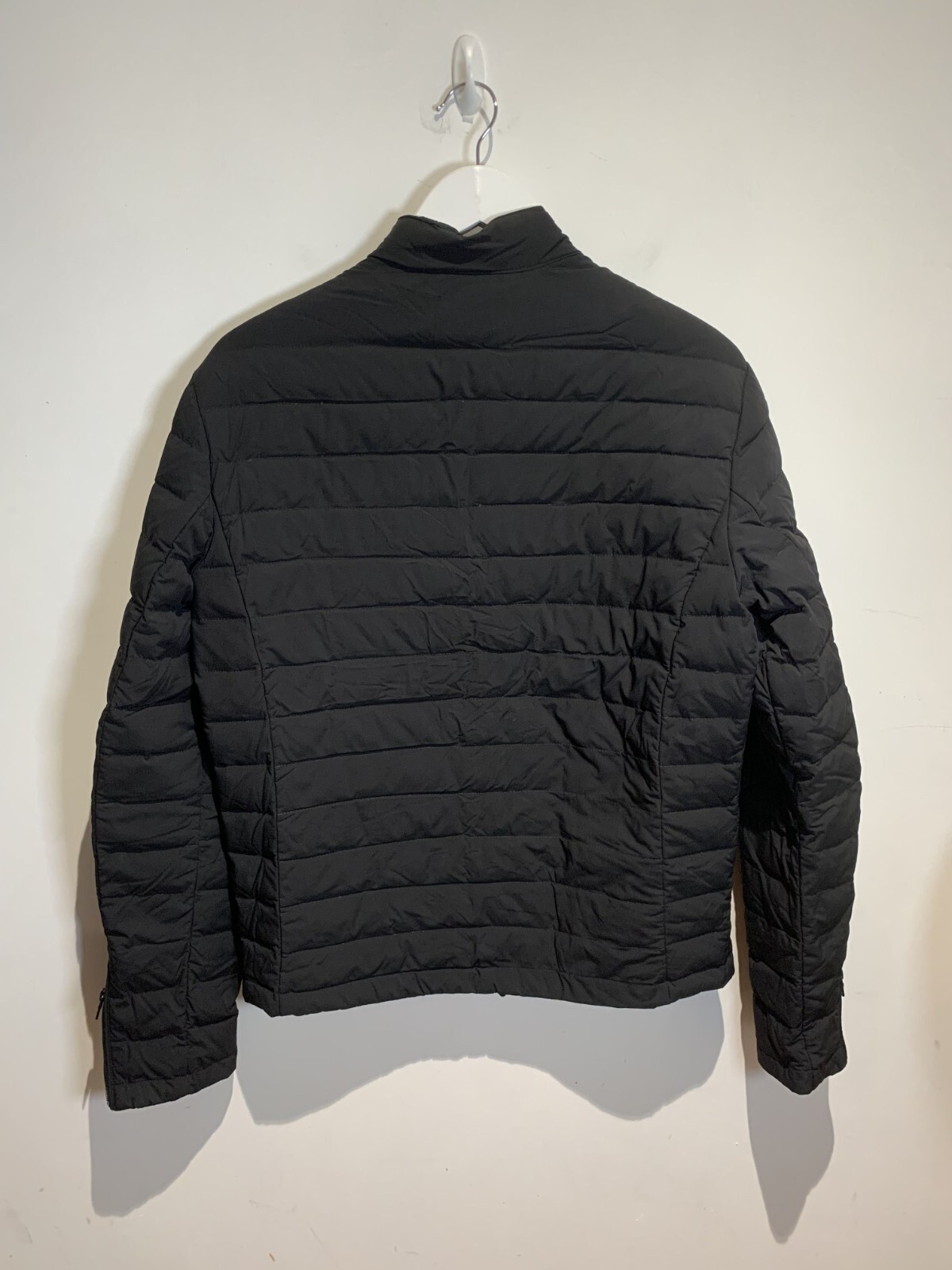 Armani Exchange Puffer Jacket Size M black Full Zip Lined Men’s Sleeve Zip