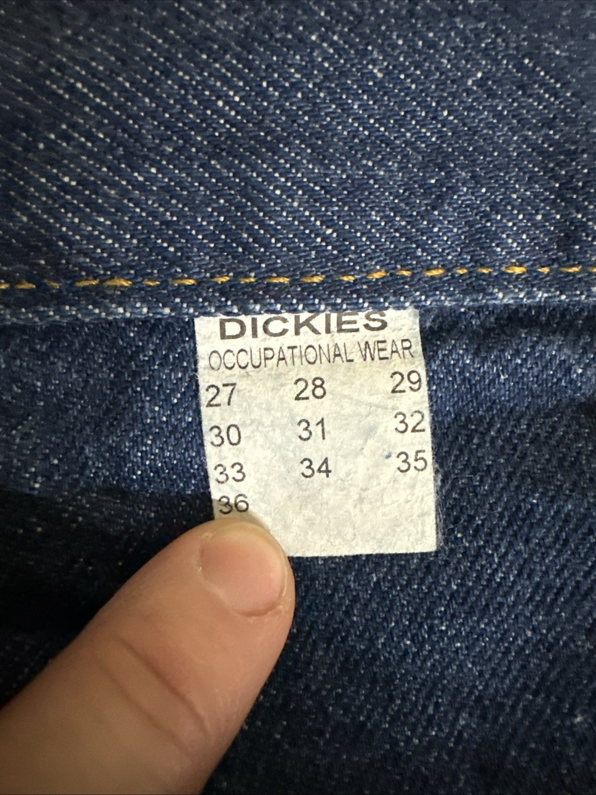 NEW Dickies Work Jean Size: 33UL PN: C993RNB