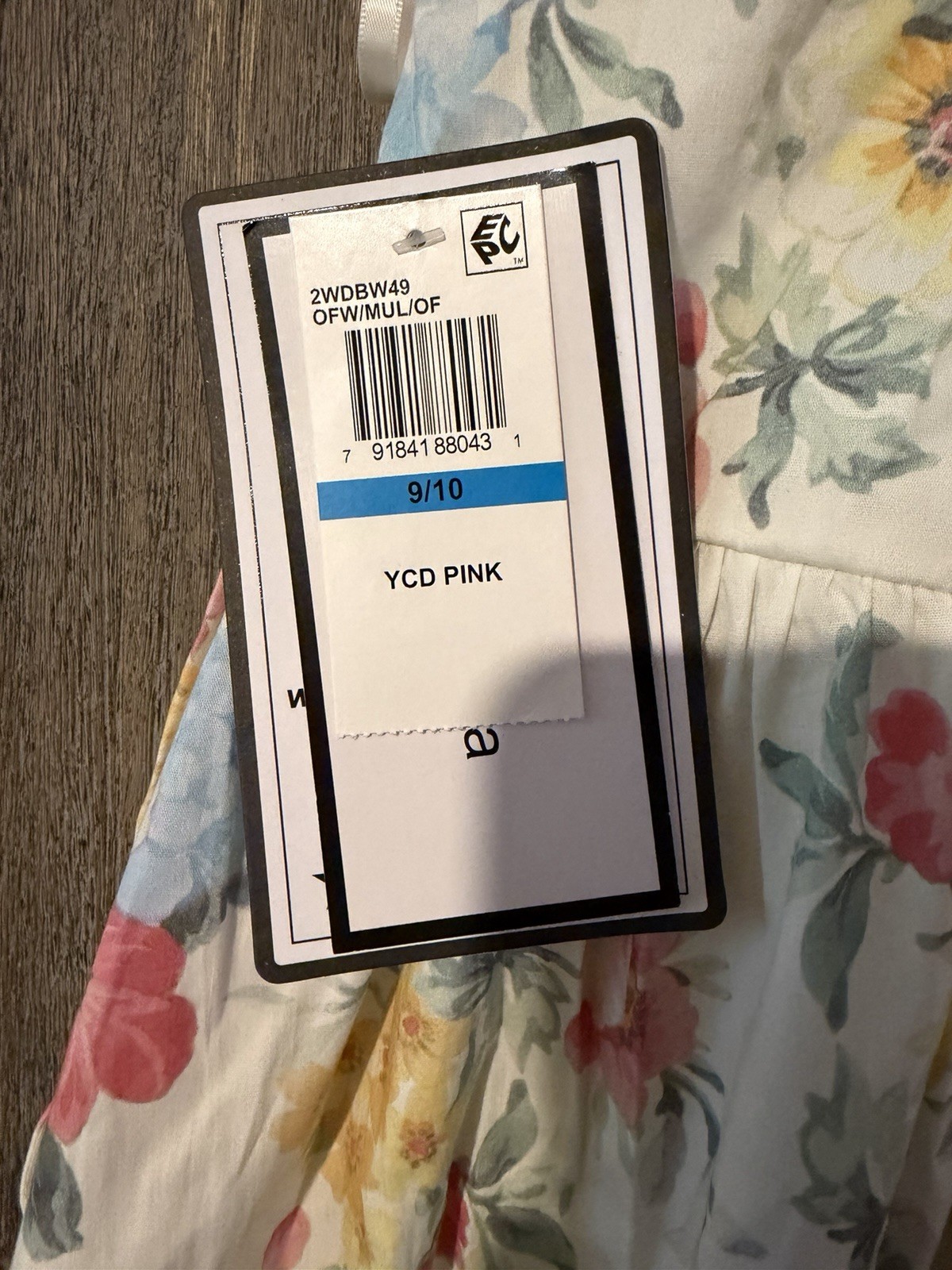 Alex & Sophia Square Neck Floral Poplin Midi Dress 9/10 White Multi