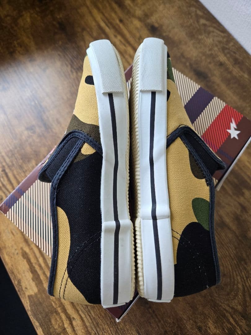 BAPE STA ABC Camo Shark Slip On Kids Shoes Size 19cm US 13C A Bathing Ape Great