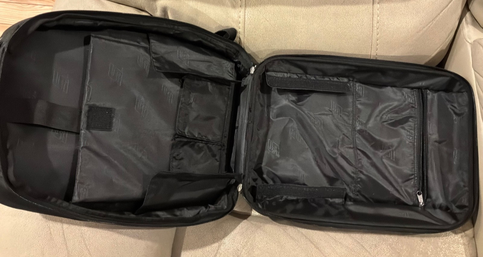 Snap-On Hard Shell Diagnostic Tool Backpack Case W/ Dividers Silver Black
