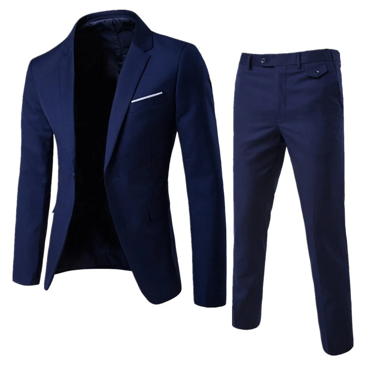 Trajes Para Hombres de Vestir Chaqueta Elegantes Saco Pantalón Largo Boda