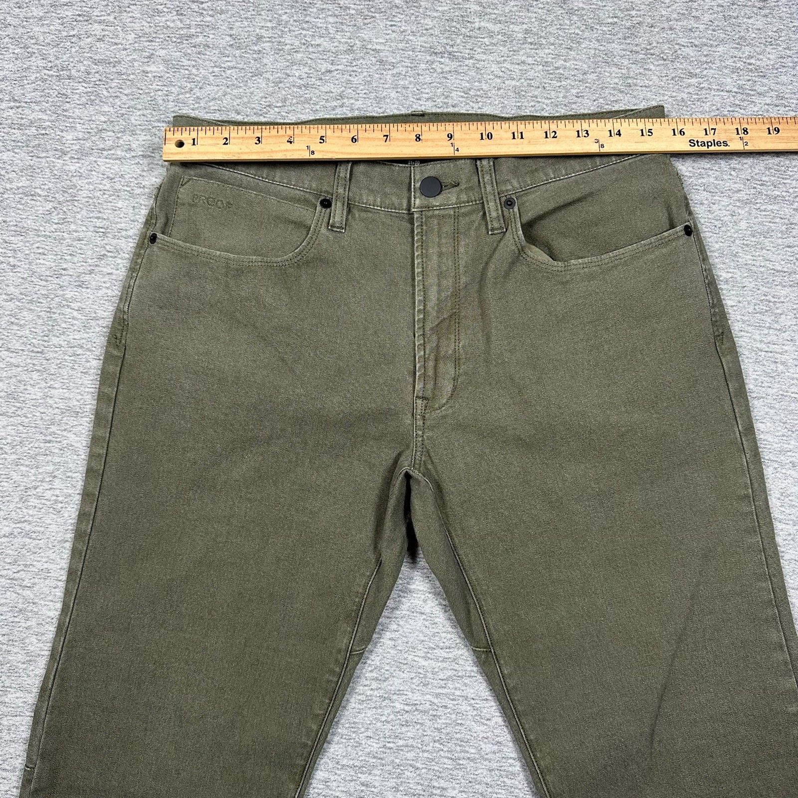 Proof Pants Mens 31×29 Green Rover Canvas Straight Travel Workwear Huckberry