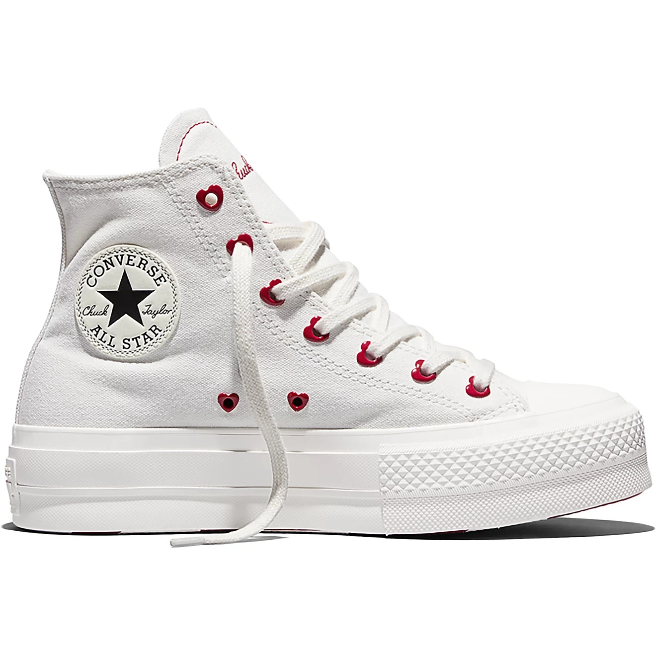 Converse CTAS Lift Platform Hi ‘Valentines’ (A19058C) “White/Red” Women’s Shoe