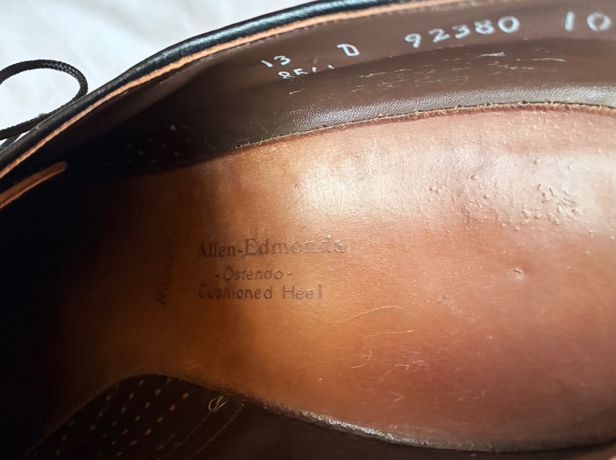 Allen Edmonds Ostendo Nassau Sharkskin Dress Shoes