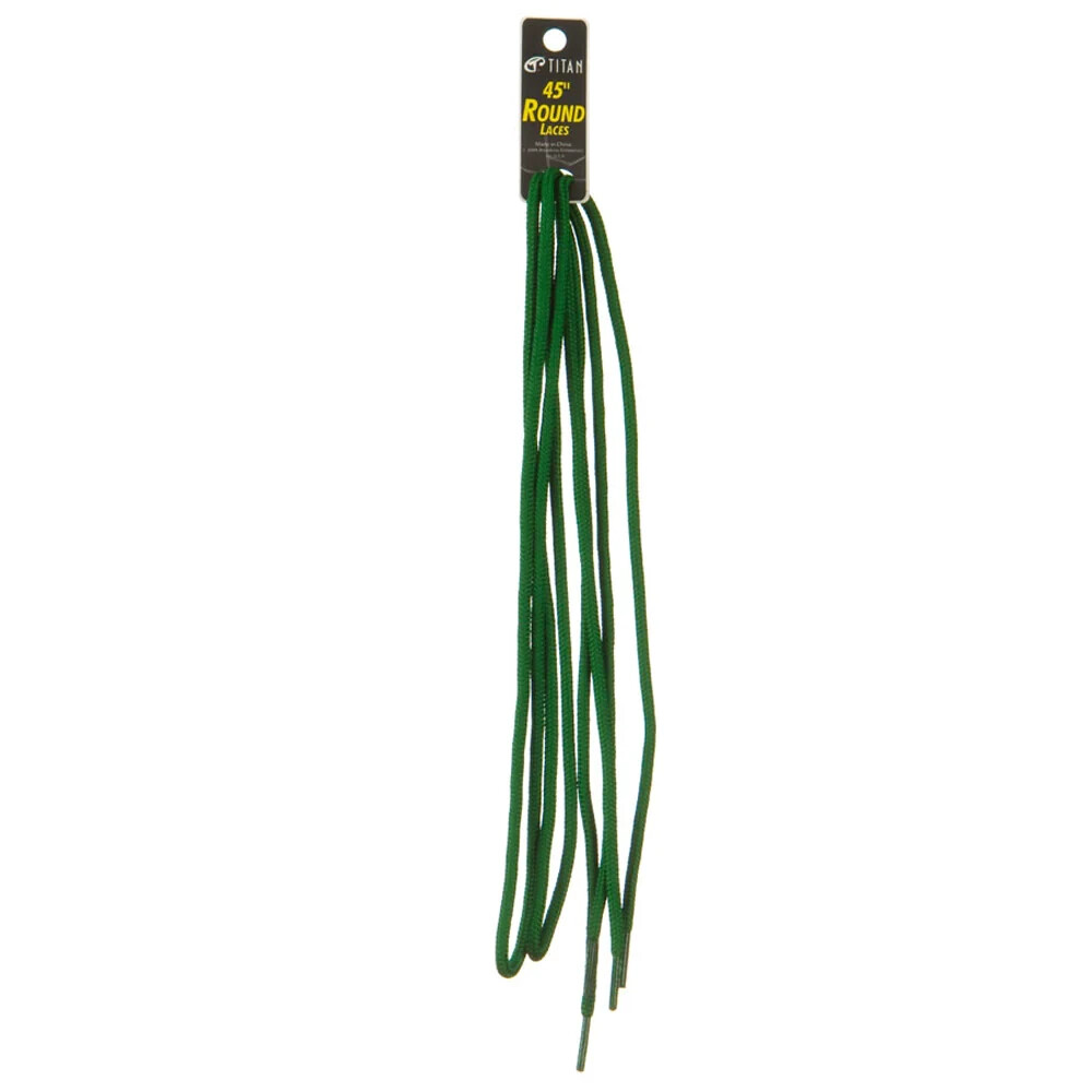 Titan Shoe Laces Round 45″ Inches K Green Color New 1 Pair Sneakers Boot Laces