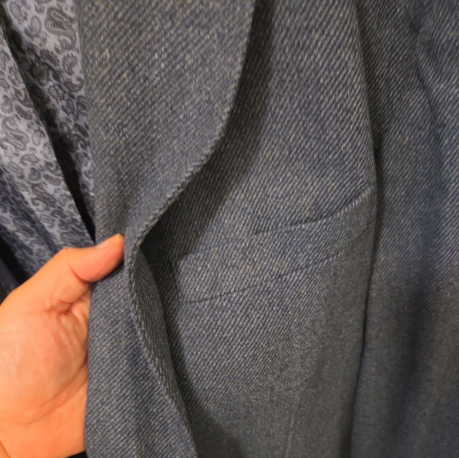 Joseph Abboud Wool Blazer Men 4XL Sport Coat Jacket (RN 77219) Blue