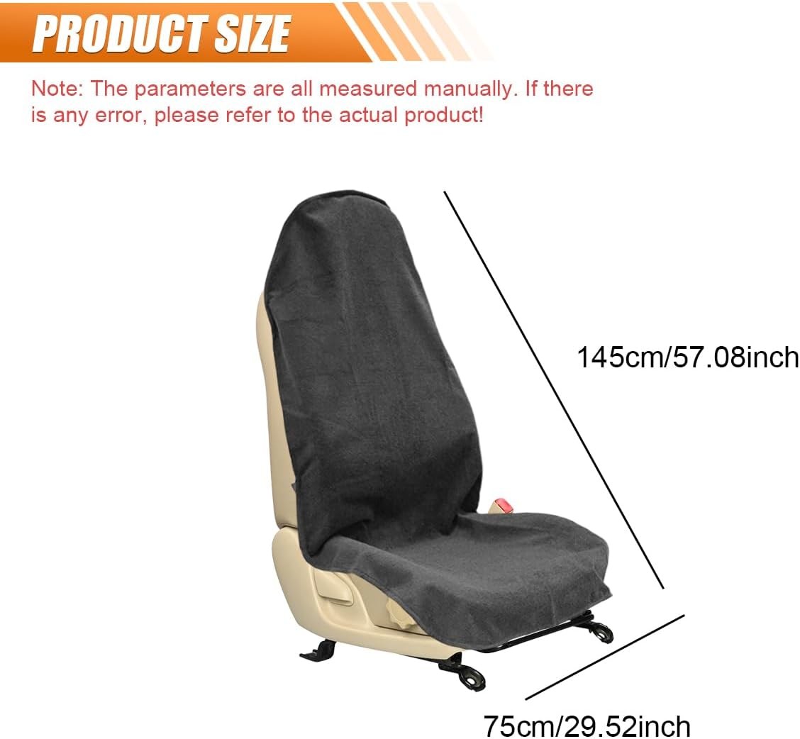 Waterproof Car Seat Cover Towel, Non-Slip Car Seat Protector for Color: Beige