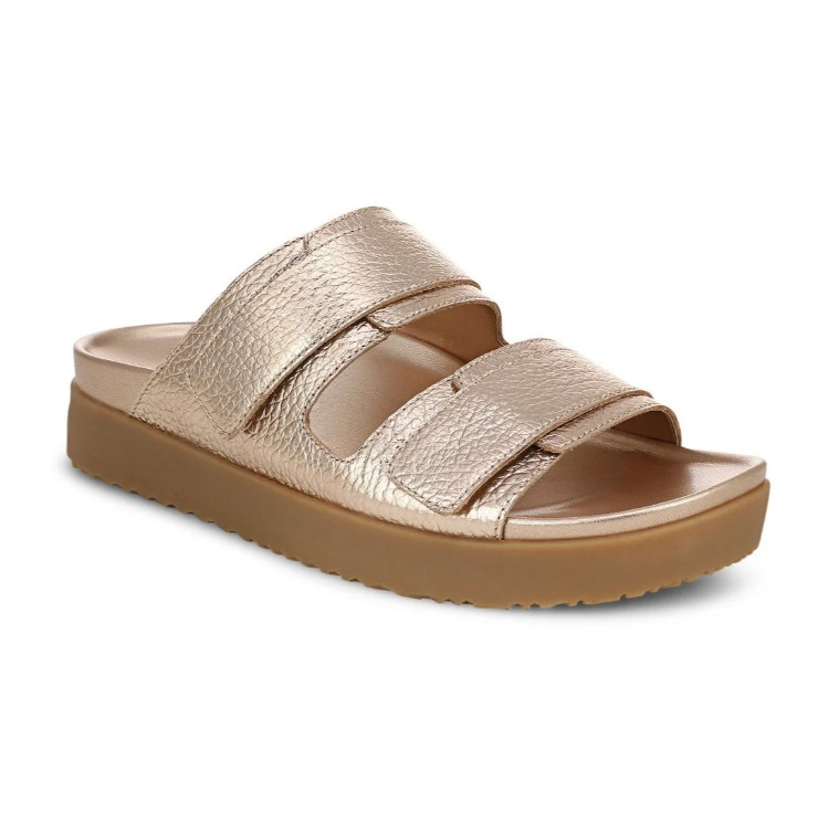 Vionic’s Riviera Platform Sandal, Bronze Leather