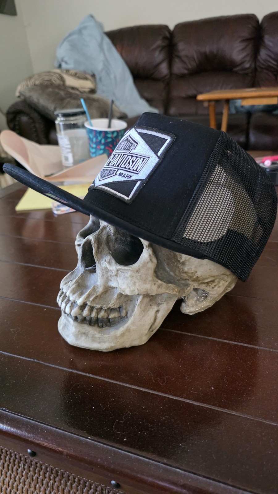 Harley Trucker Hat Mesh Hat Snapback By TOP LEVEL