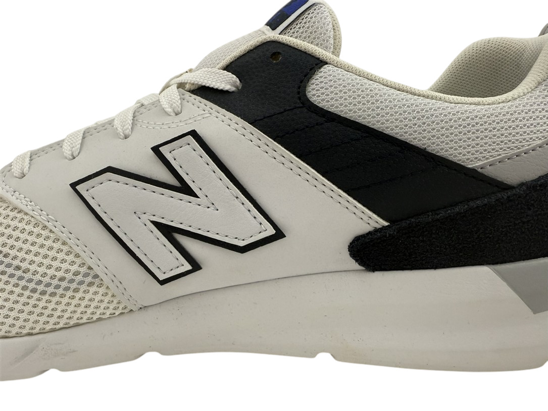New Balance NEW Lifestyle White Black Blue Classic Retro Mens 13 Shoes Sneakers