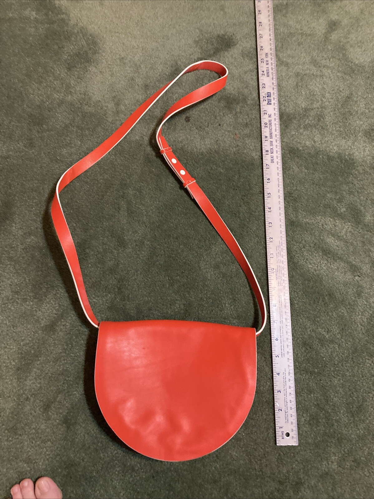 Kate Spade Saturday Half Circle Bag NWOT Bright Coral shoulder, clutch, belt
