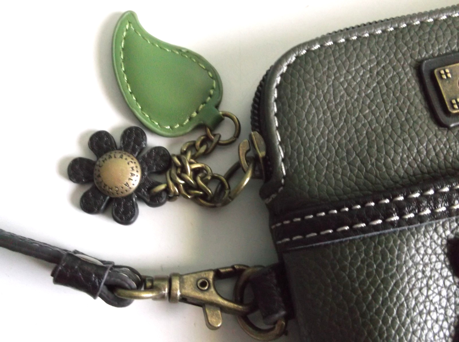 CHALA Cell Phone Crossbody / Wristlet Bag Small Purse Faux Leather OWL Design
