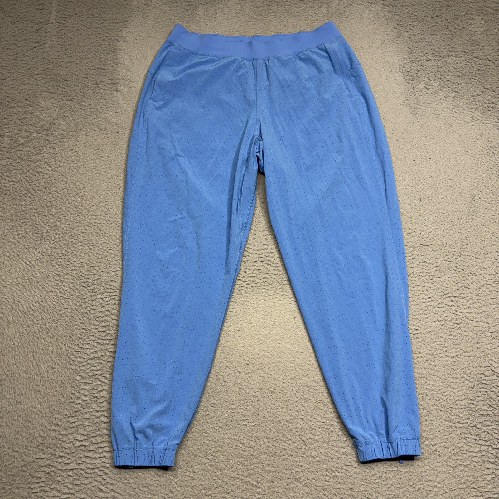 Lululemon Adapted State Perforated Jogger Women’s 10 Blue Mesh High Rise Pants