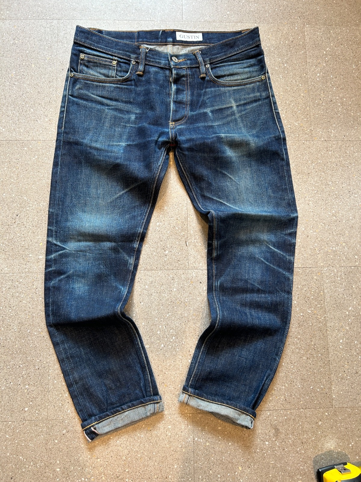 Gustin Skinny Raw Selvedge Denim W34 L 28 Made in California