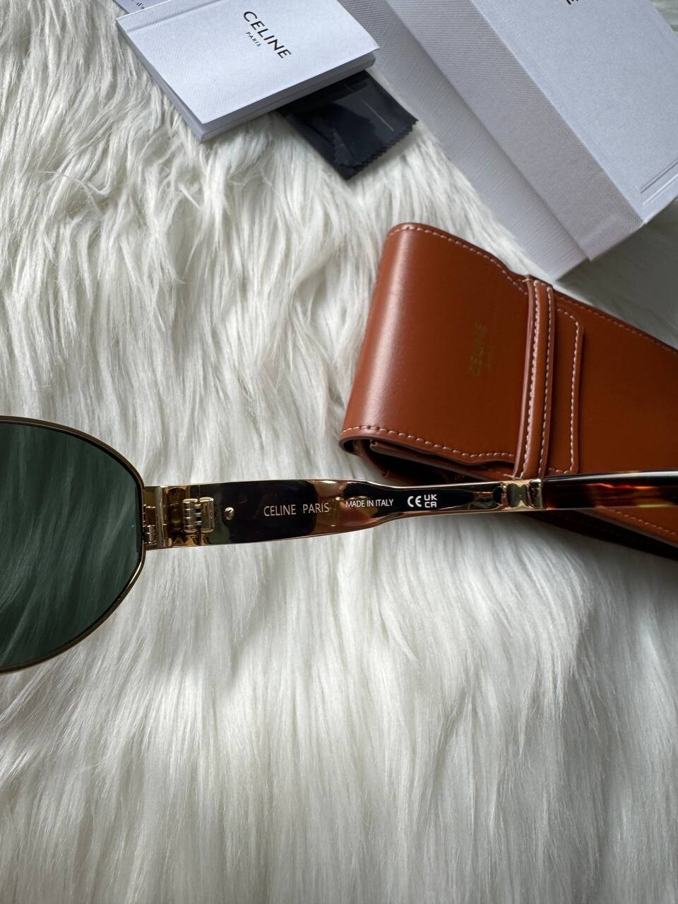 Celine Sunglasses Triomphe Gold Metal Fram