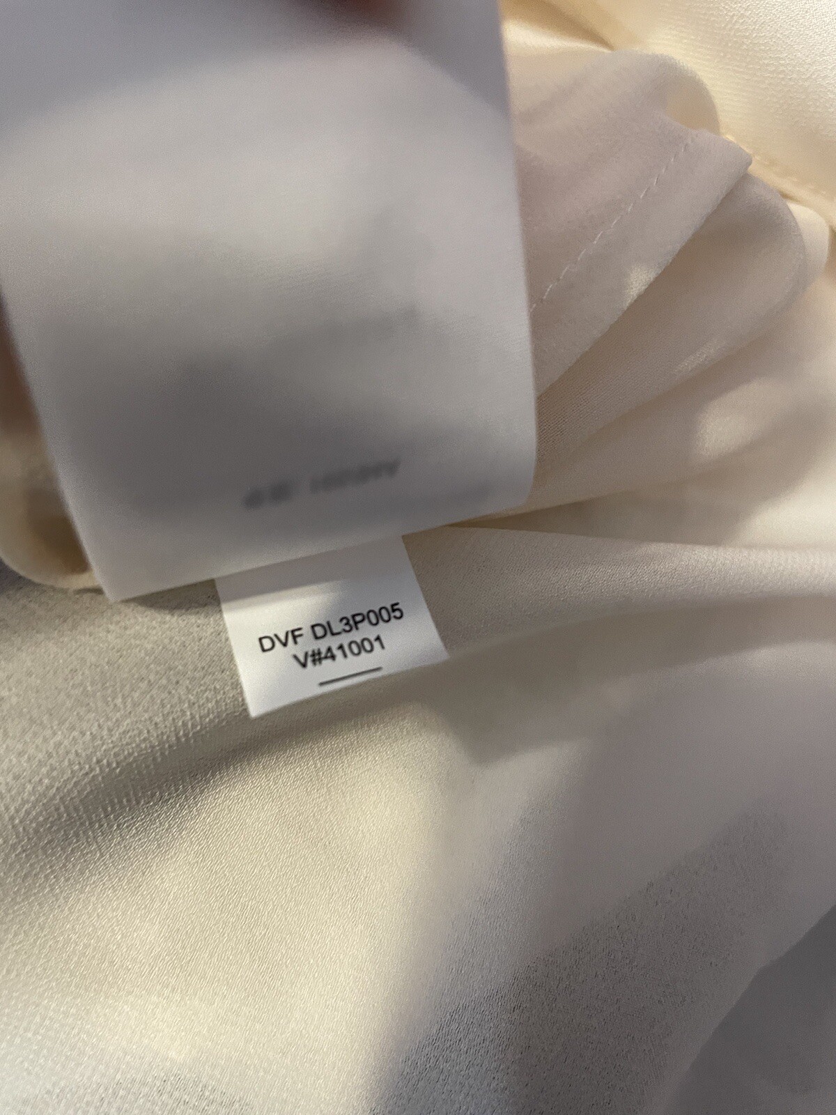 Diane Von Furstenburg Sheer Chemise Slip Dress Sz 4 Ivory V Neck