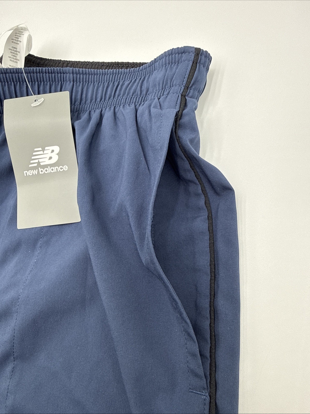 $52 New Balance Men’s Brief Running Shorts 5″ – Navy – Medium – New With Tags