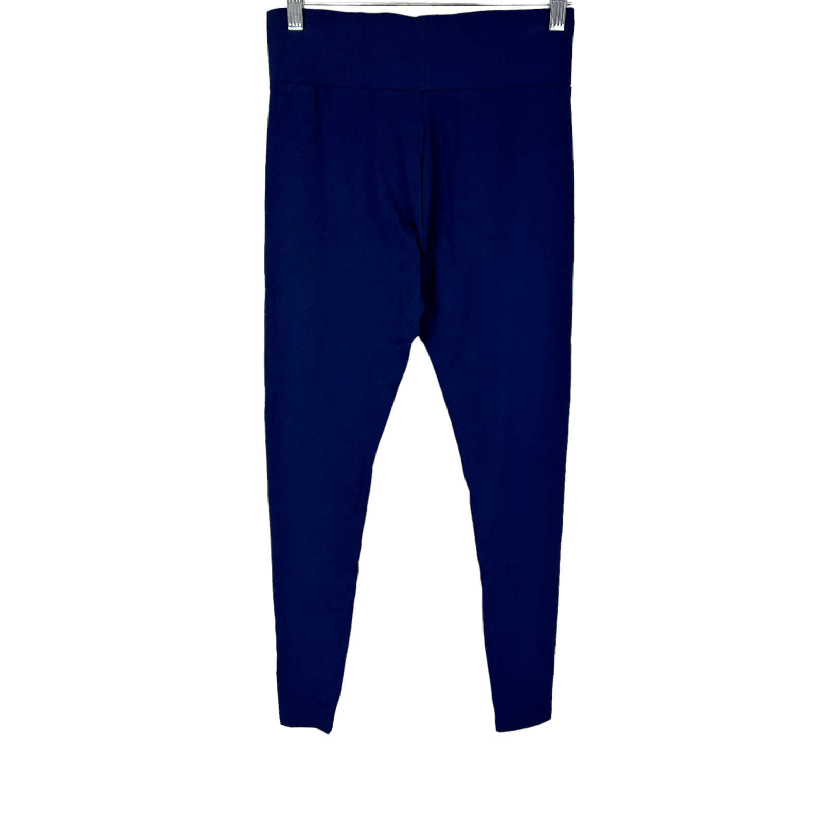 LOGO Layers by Lori Goldstein Petite Knit Pull-On Ankle Leggings Navy PXXS Size