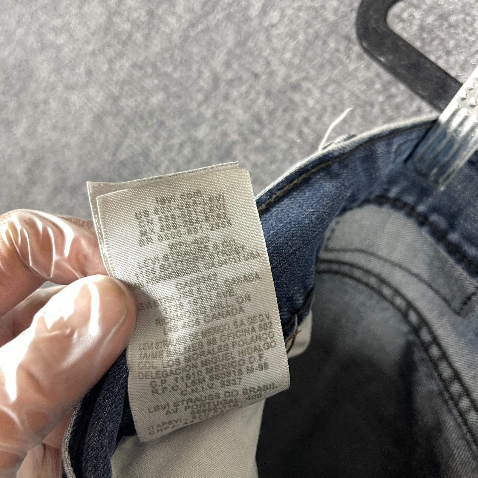 Levis 527 Bootcut Mens 34×34 Blue Jeans Distressed Vintage Y2K Grunge Western