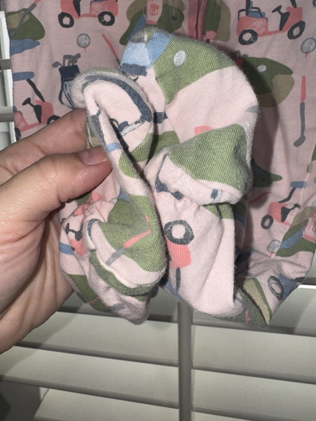 Mud Pie Girls Golf Footed Sleeper Pink Green Any Season