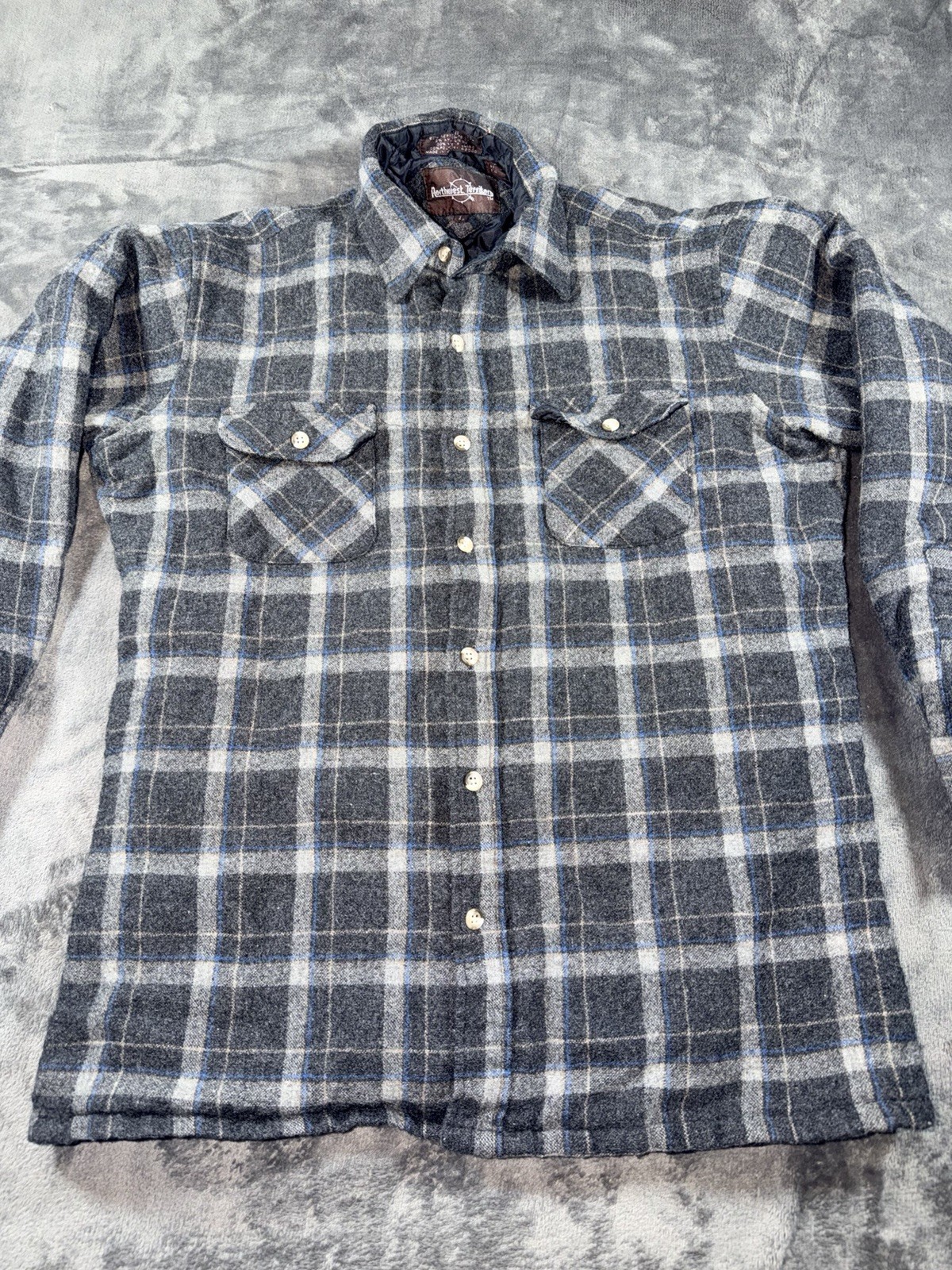 Vintage Men’s Roth West Territory Men’s Size L Plaid Quilted Flannel Insulated