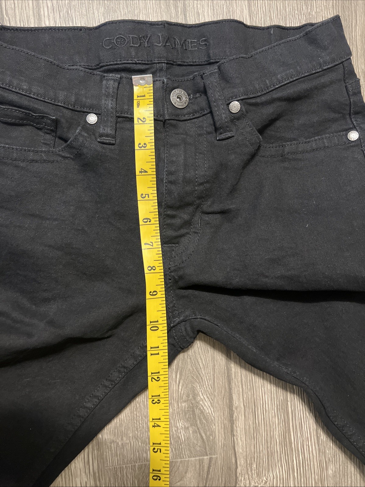 Cody James Boot Cut Mid Rise Black Denim Stretch Jeans Men’s Size 32×32
