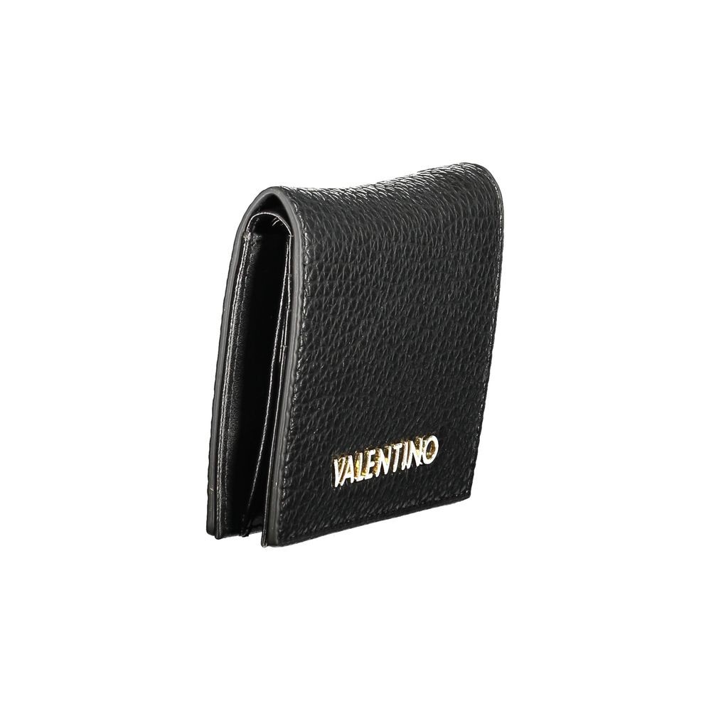 Mario Valentino Nero Polyurethane Womens Wallet 100% Authentic