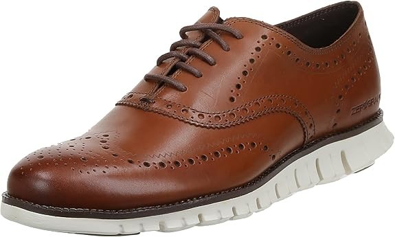 COLE HAAN Zerogrand Wingtip Oxford Shoes Men’s Size 11 British Tan