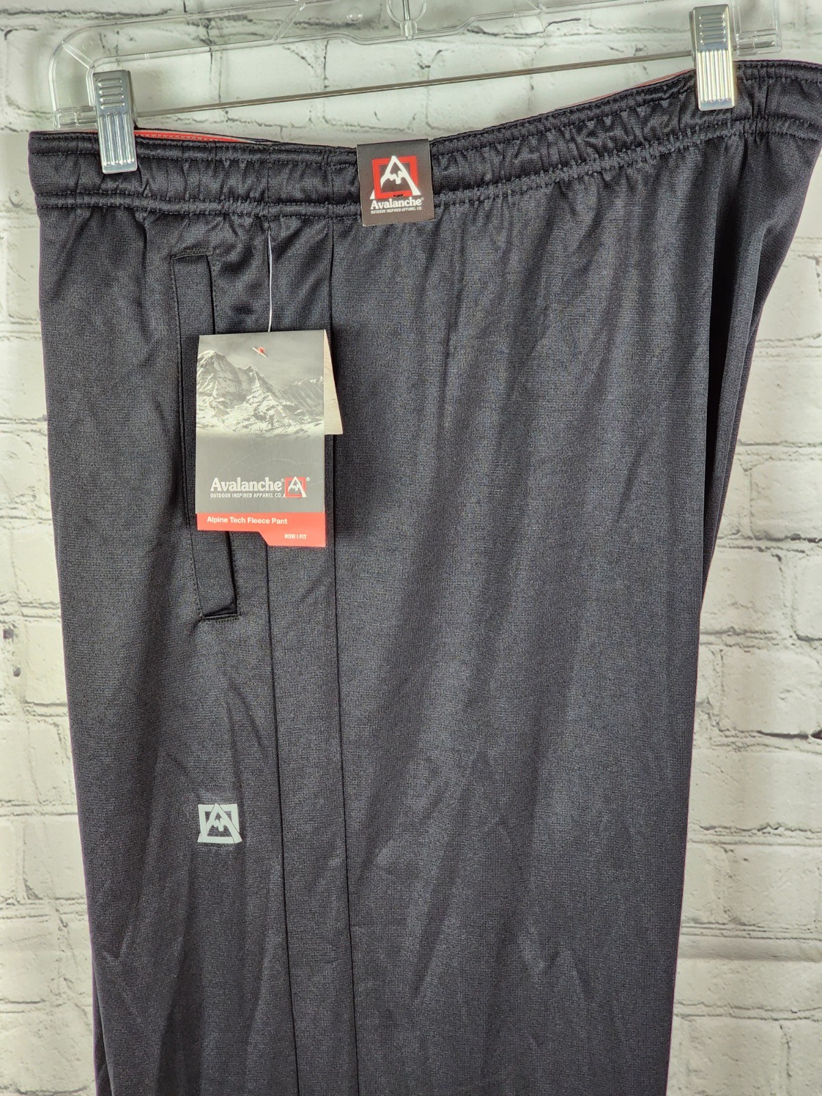 Avalanche Outdoor Apparel Pants Size 2XL Pockets Stretch Straight Black Bottoms