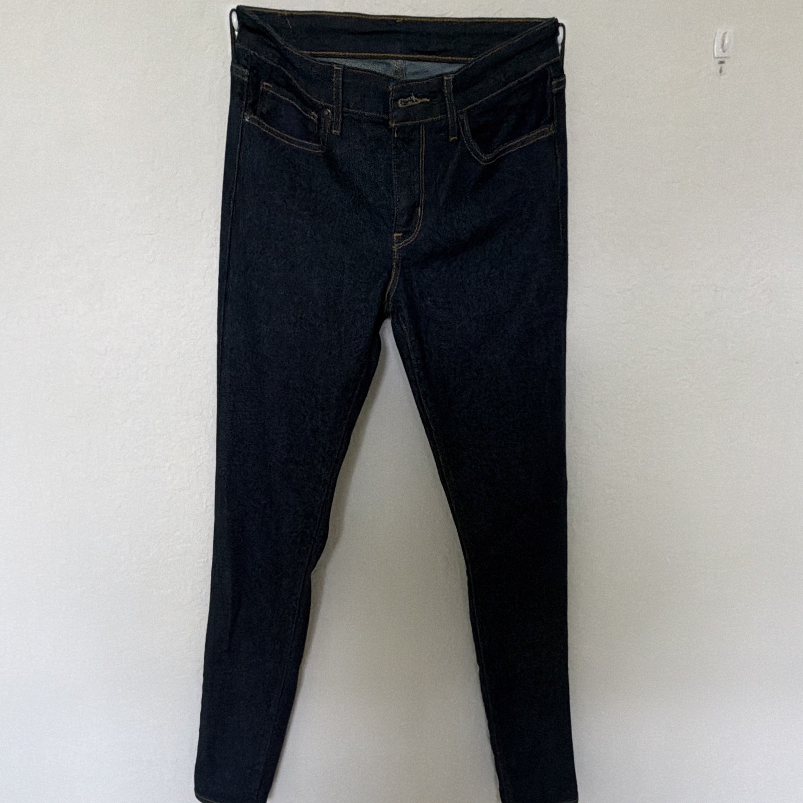 Levi’s Men’s Slim Fit Dark Wash Blue Denim Jeans Mid Rise 5-Pocket