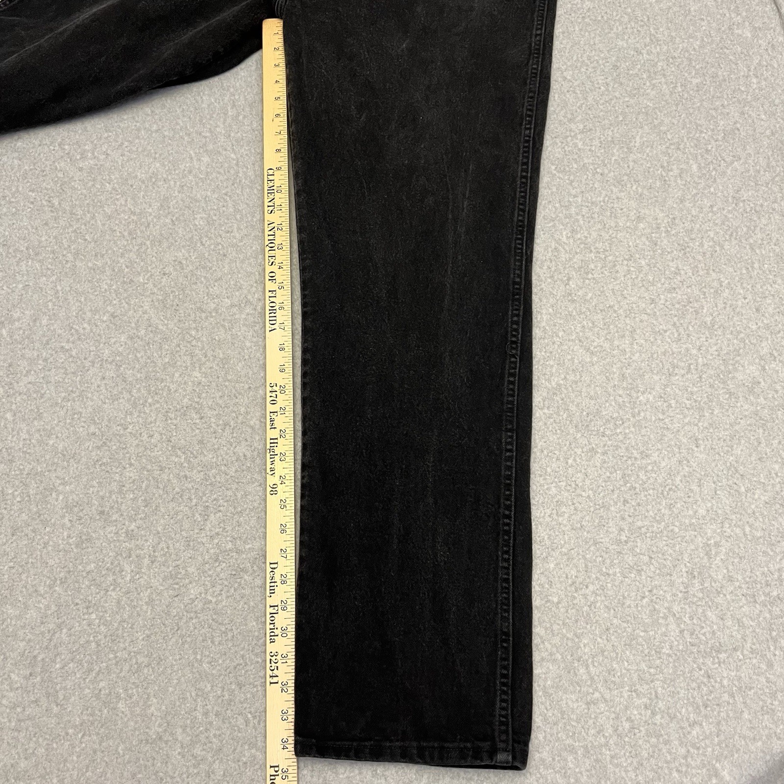 Wrangler Jeans Mens 44×36 (44×34) Black Denim 31MWZ Cowboy cut Original Fit Fade
