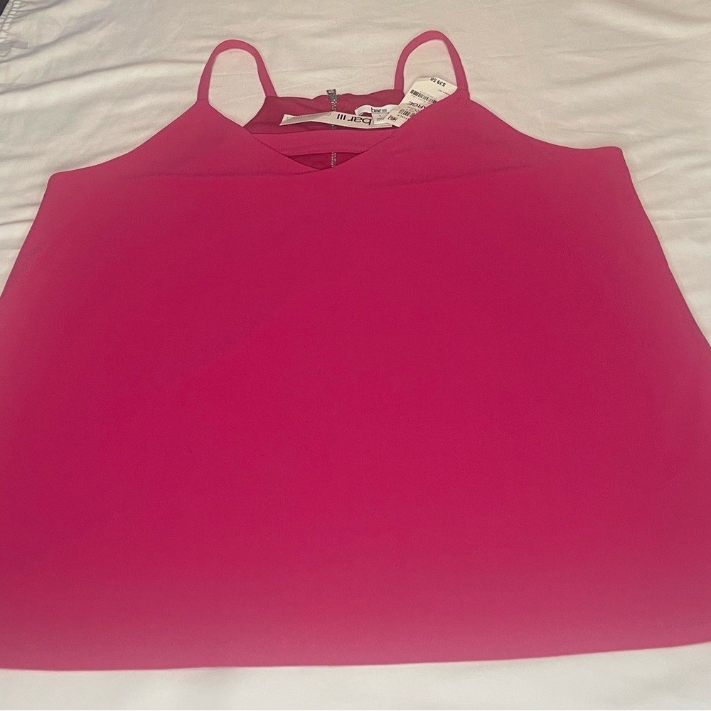 Bar III Essentials Fuchsia Sleeveless Top