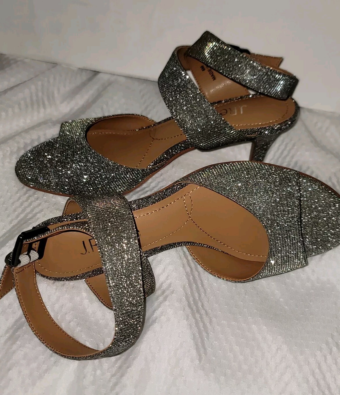 Renee Soncino PEWTER DANCE GLITTER Sandal