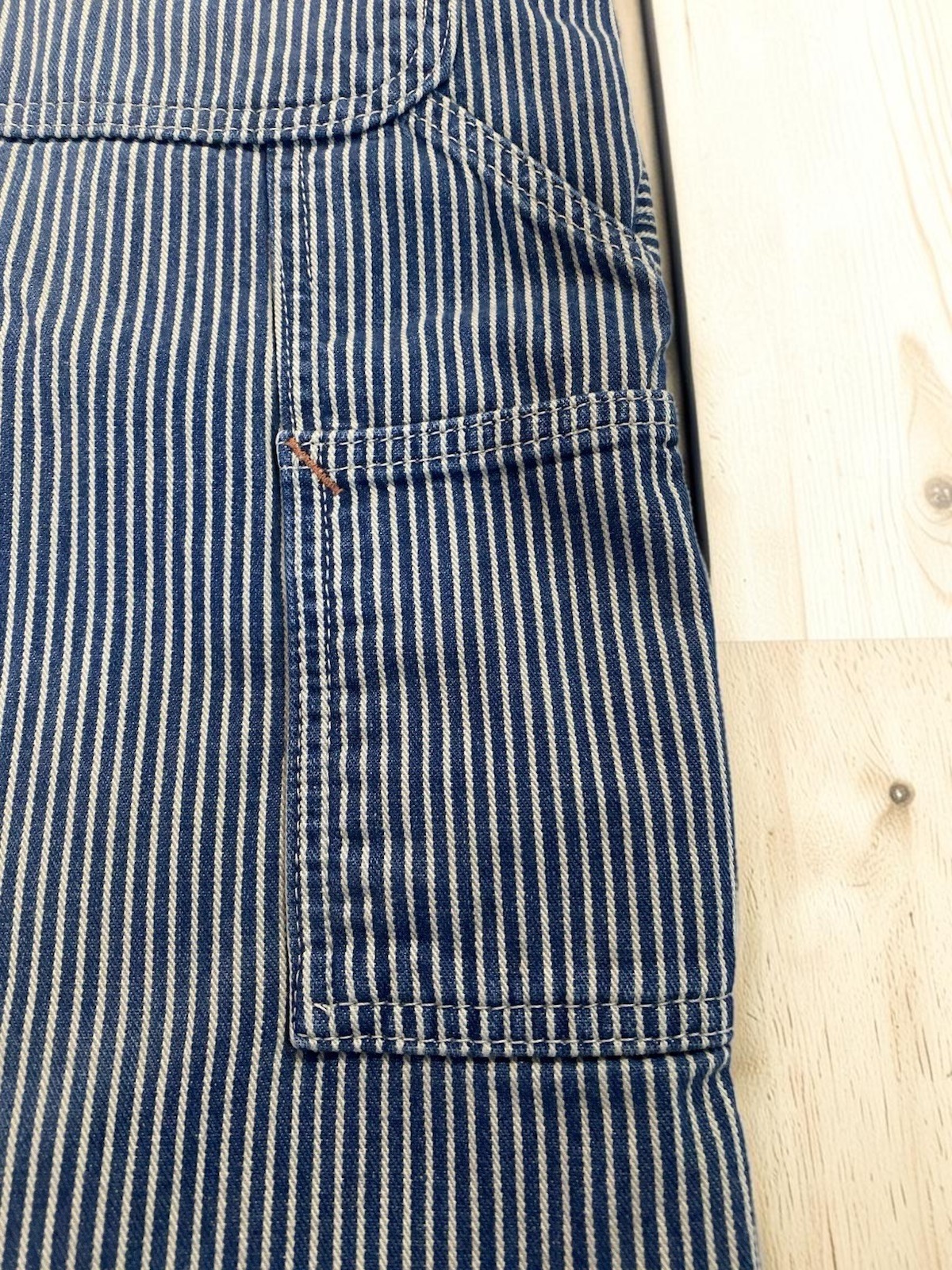 Polo Ralph Lauren Dungaree Carpenter Jeans Hickory Stripe Men’s 36×32 NWT